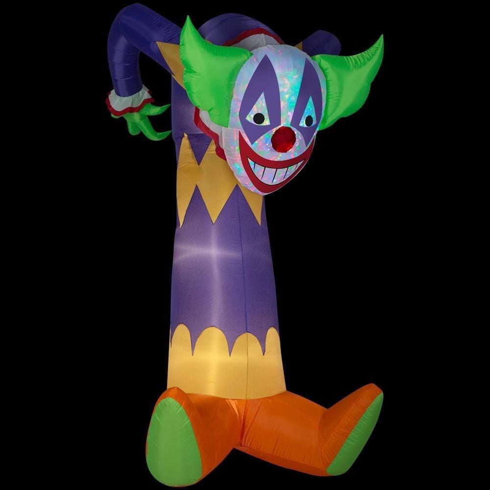 Kaleidoscope Clown Airblown Halloween Yard Inflatable, 7.5'