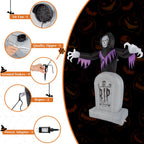 Inflatable Halloween Decoration 6 FT Reaper for Halloween Party Outdoor, Yard, Garden, Lawn Decorations