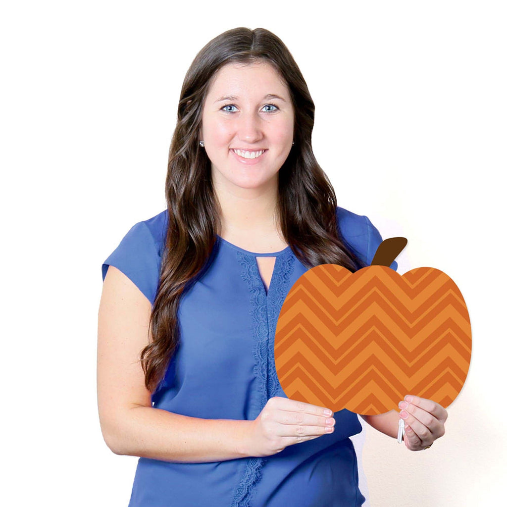 Big Dot of Happiness Pumpkin Patch - Pumpkin Lawn Decoration Signs - Outdoor Fall, Halloween or Thanksgiving Yard Decorations - 10 Piece