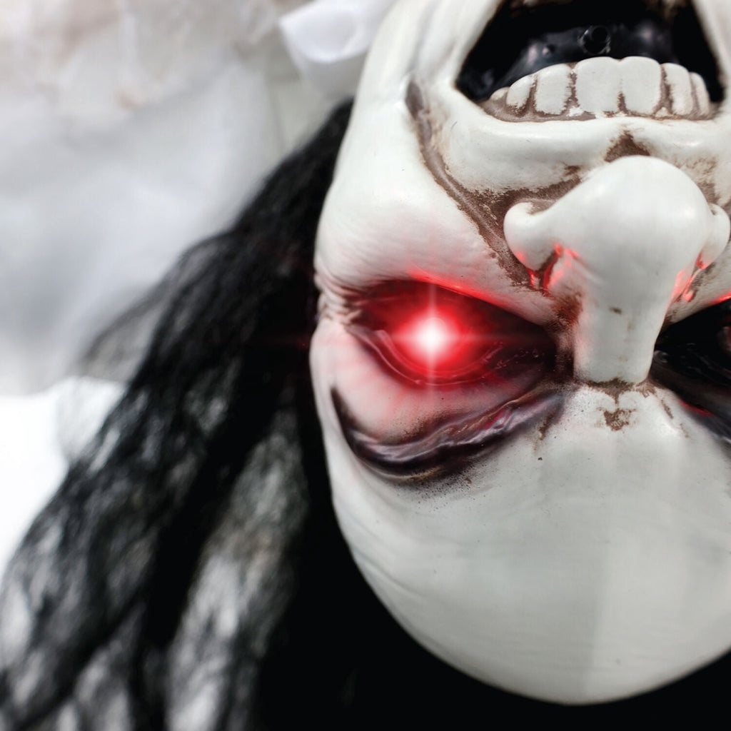 Lifesize 35" Animatronic Possessed Woman with Lights and Sound, Halloween Decoration,HHLADY-11FLSA
