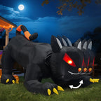 6.5FT Halloween Inflatable Black Cat, Blow Up Yard Decoration with Shakable Head & LED Lights, Large Halloween Decor for Yard, Party, Garden