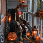 Spooky Yard™ Yescom Halloween 5.6Ft Life Size Skeleton Cowboy Detailed Costume Outdoor Indoor Haunted House Props Decor 2026