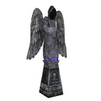 96" Cemetery Angel Animated Prop  Creepy Halloween Yard Decoration