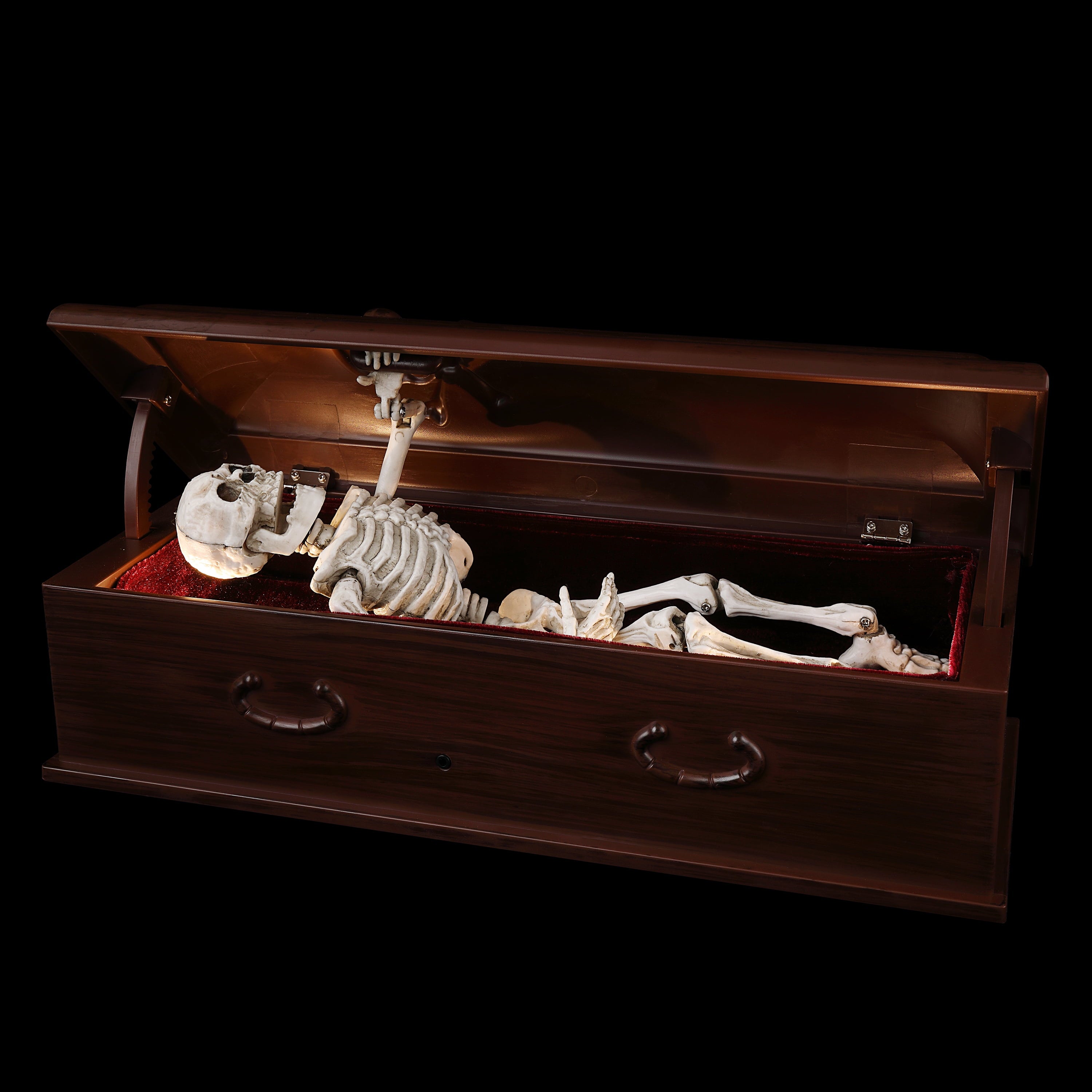 12in Animated Skeleton Coffin