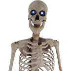 8 ft Tall Motion-Activated Towering Skeleton, Premium Talking Halloween Animatronic Decoration, Plug-In, HHTWRSKEL-2FLSA