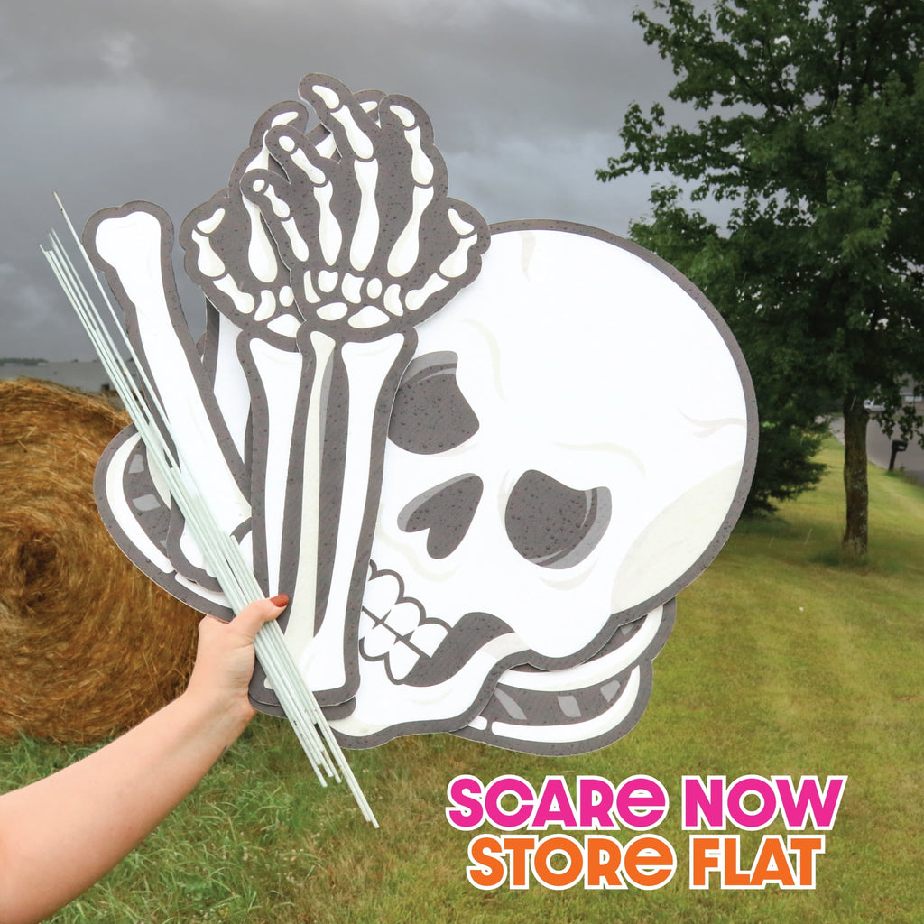 Big Dot of Happiness Scary Skeleton - Big Skeleton Yard Sign Outdoor Lawn Decorations - Halloween Party Yard Signs