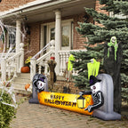 10 FT Halloween Inflatables Ghost Tombs Decor Outdoor Halloween Decoration