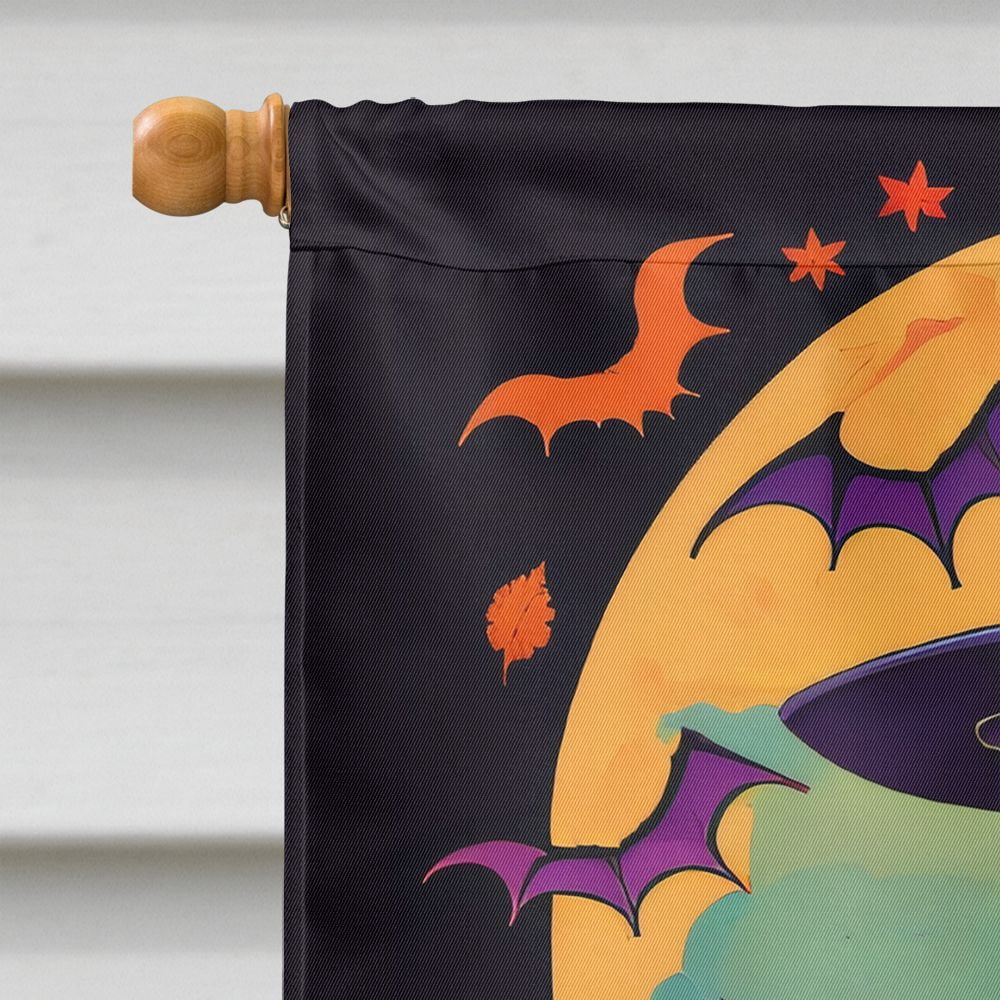 Halloween Italian Greyhound Dog House Flag 28x40IN Double-Sided Polyester Decorative Sleeve Pole Flag for Outdoor Home Garden