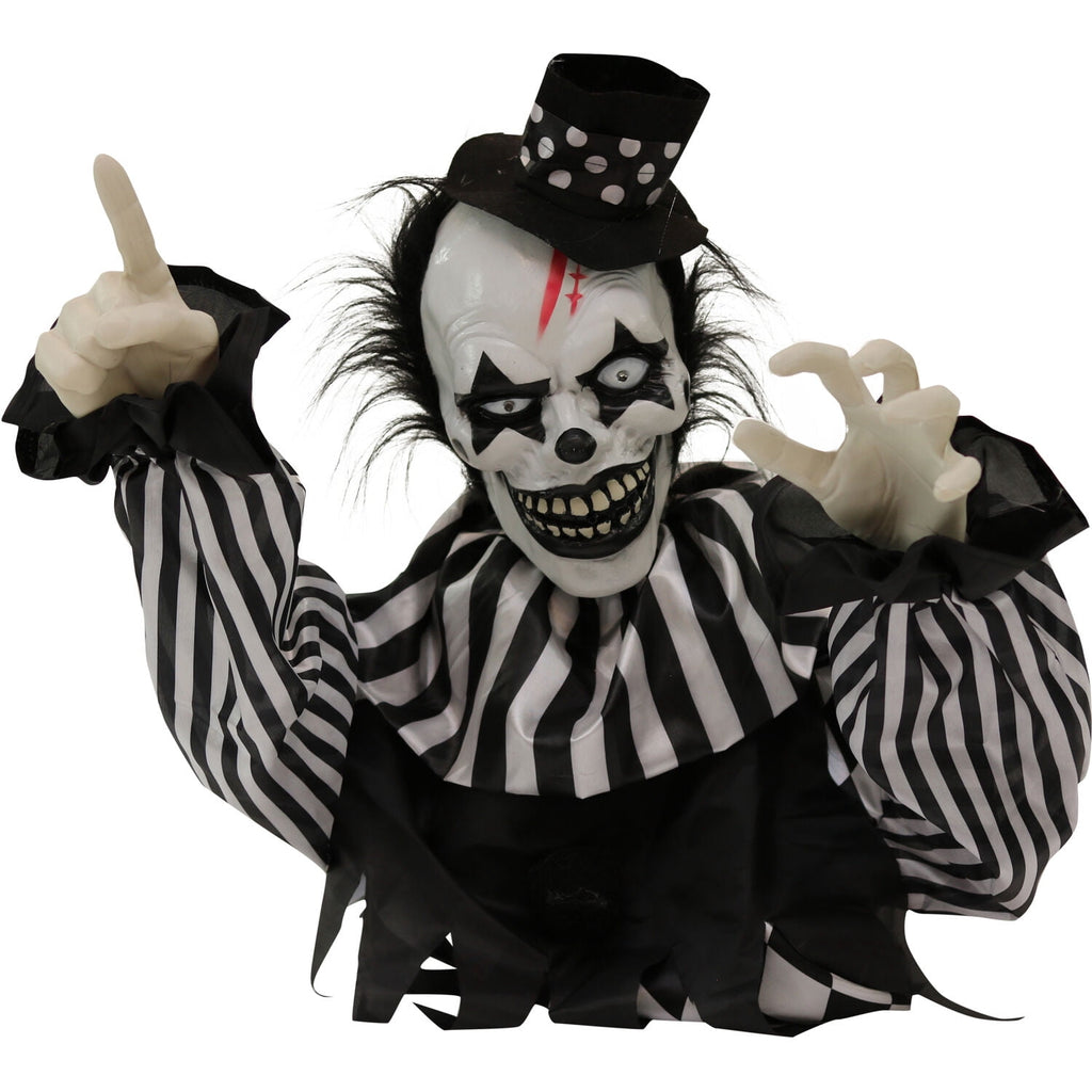 1.8 ft Groundbreaker Clown-Vile, Halloween Decoration, Multi-Color, HHFJCLOWN-2LSA