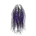 6 ft Black Willow Tree with Orange and Purple LED Lights for Outdoor Halloween Decor