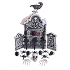 Nifti Nest 26 Pcs Halloween Decorations Graveyard Tombstones, Halloween Yard Decorations, Home Outdoor Party Favors