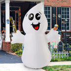 Halloween Inflatables 5 FT Halloween Ghost Inflatable with Built-in LEDs, Cute Halloween Inflatable Ghost Blow up Ghost Inflatable, Outdoor Halloween Decorations for Halloween Holiday Party