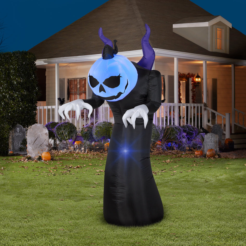 Airblown Inflatables Halloween Pumpkin Head Creeper Reaper, 6'