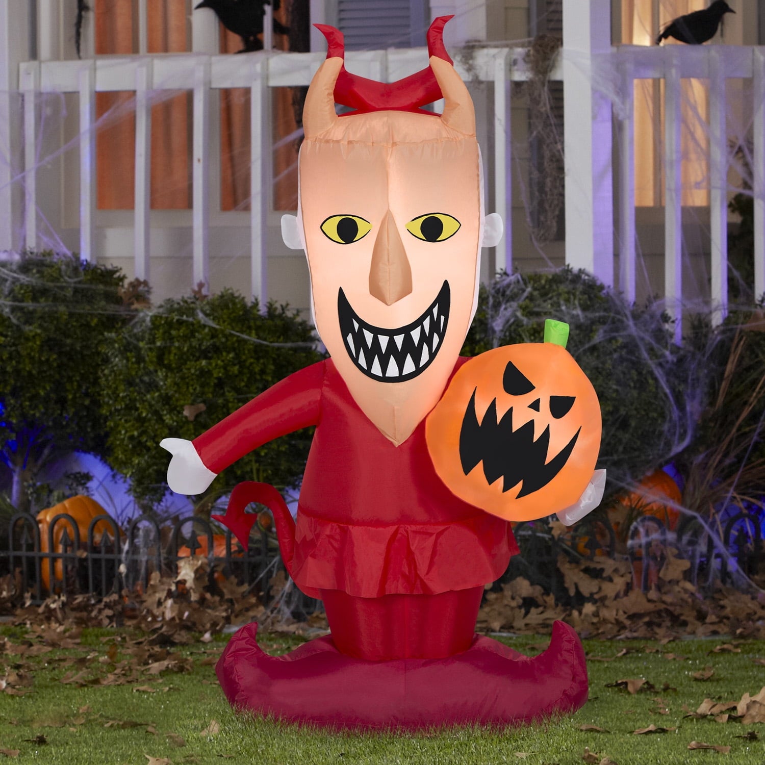 Halloween Inflatable Lock with Jack O' Lantern, 4 ft Tall, Multi