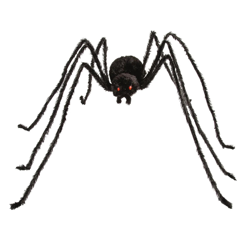 36 1/2" x 5 Ft. 1 3/4" Black Spider with Light-Up Eyes Halloween Decoration