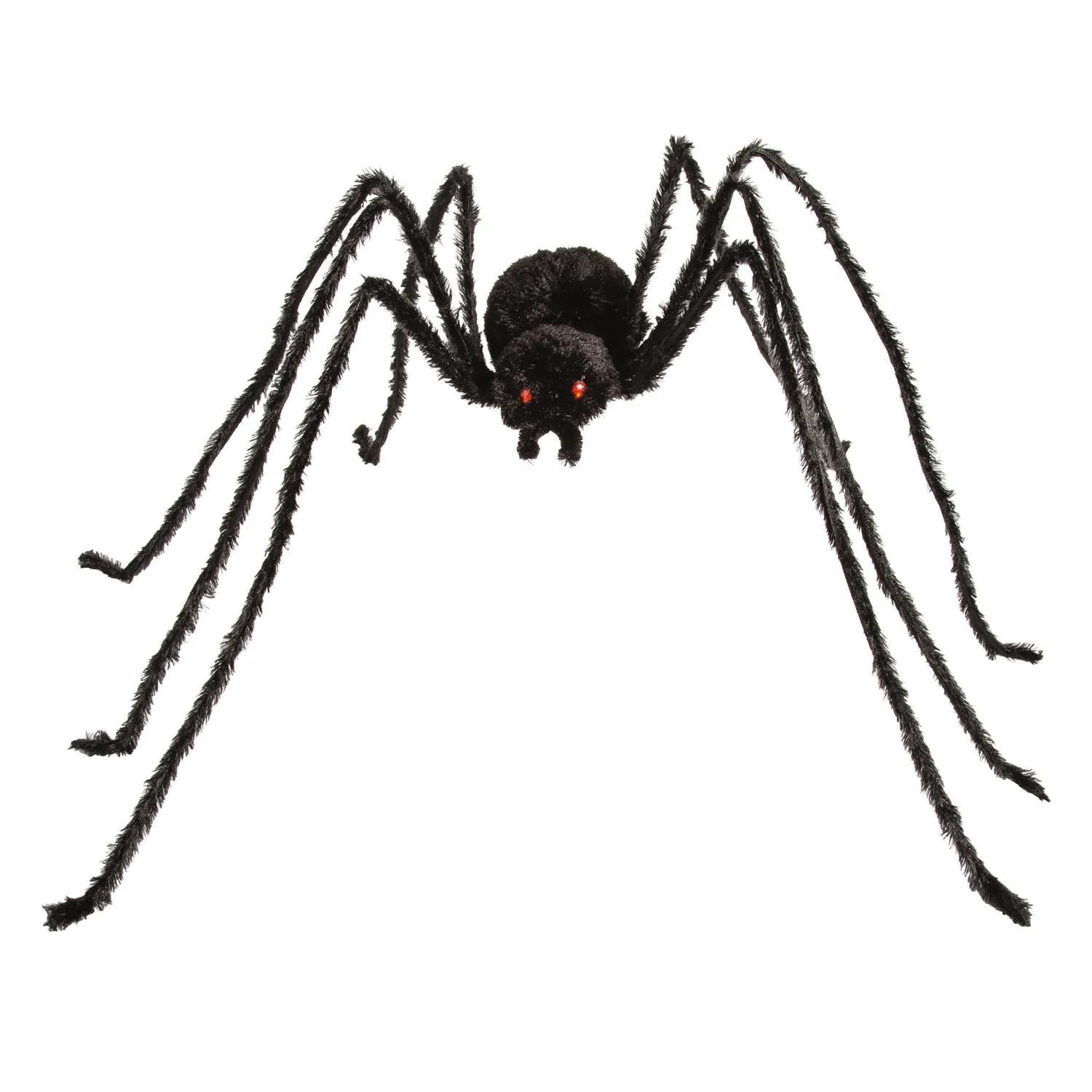 36 1/2" x 5 Ft. 1 3/4" Black Spider with Light-Up Eyes Halloween Decoration
