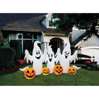 8 ft Inflatable Ghosts with Pumpkin Decoration
