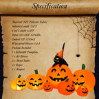 Costway 7.5' Halloween Inflatable 7 Pumpkins Patch W/LED Light Outdoor Garden Decoration