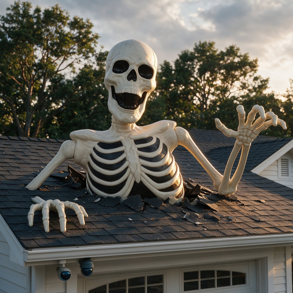 35" Halloween Giant Groundbreaker Skeleton, Halloween Decoration for Outdoor Lawn Yard and Porch
