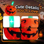 10ft Halloween Inflatable Pumpkin Decoration with Built-in LED Lights, Outdoor Yard Blow up for Halloween Party, Yard, Garden, Lawn