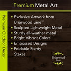 Briarwood Lane Halloween Pumpkin and Ghost Metal Yard Art 30x13 For Halloween Metal Art