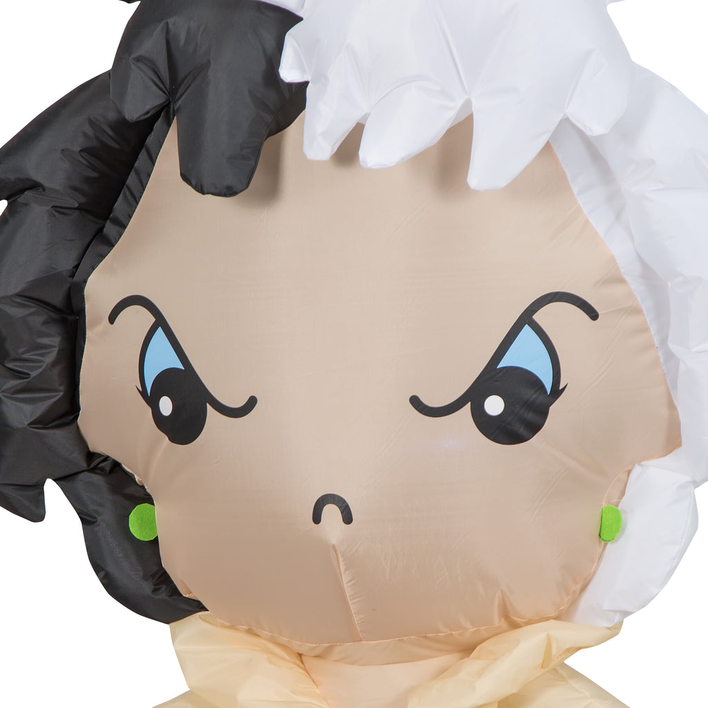 Disney Cruella with "Unhappy Halloween" Banner