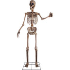 8 ft Tall Motion-Activated Towering Skeleton, Premium Talking Halloween Animatronic Decoration, Plug-In, HHTWRSKEL-2FLSA