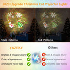 Outdoor HD projector light, remote control 16 switchable modes, Christmas Halloween celebrations, birthdays, weddings and parties, waterproof light show