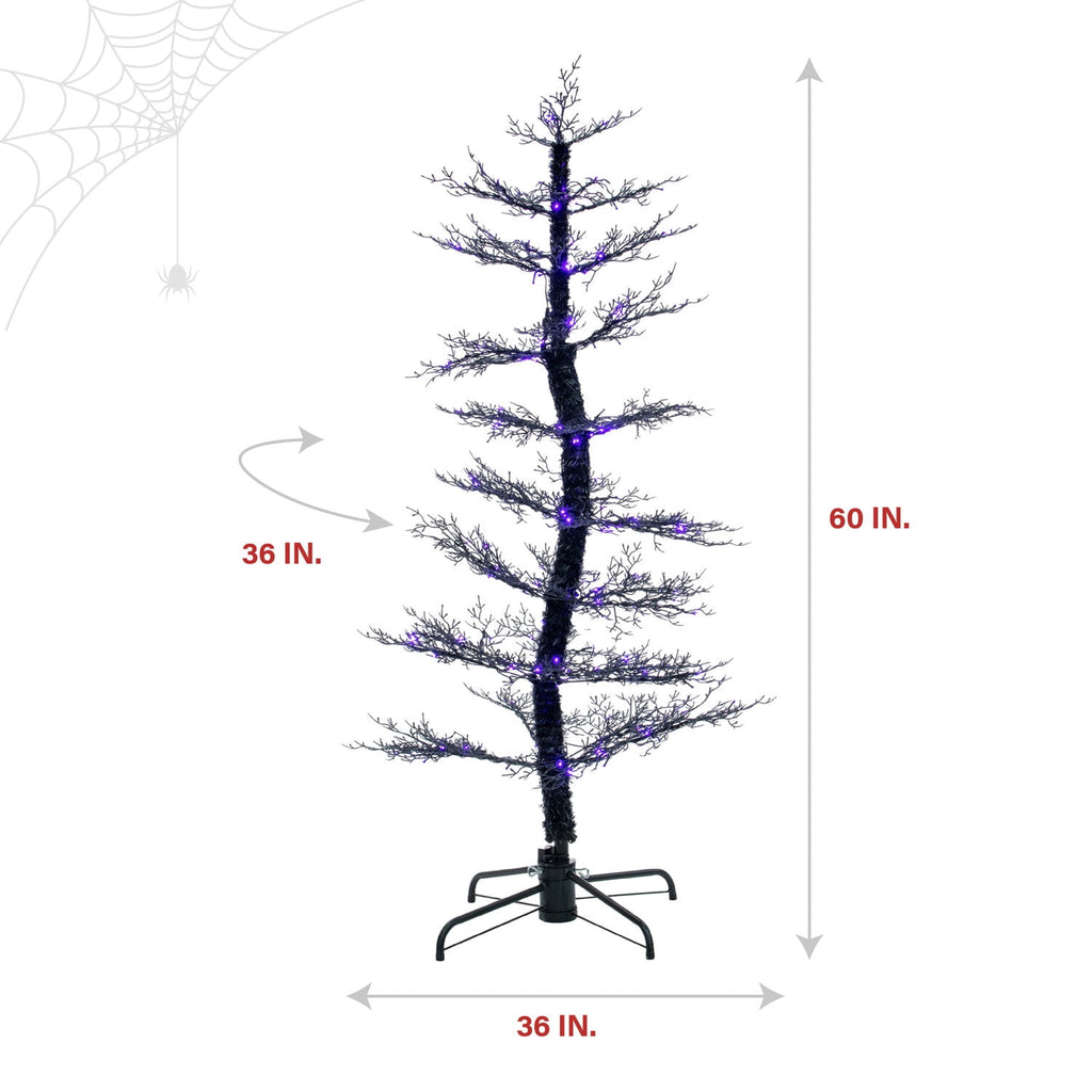 5 ft Dancing Halloween Tree Animatronic, Halloween Decor, HH050DANCETR-PUR