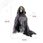 3 ft Touch-Activated Rising Reaper with Tombstone Halloween Accessory, HHRPRTOMB-2FLSA