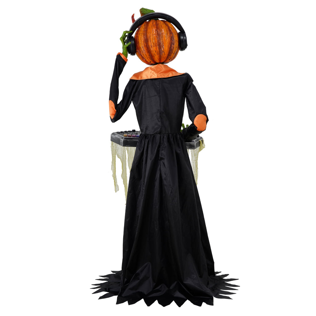 Animated DJ Jack with Turntable, 72-inch, Halloween Decor