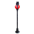 TT59073 6 ft. Light-Up Flaming Dragon Lamp Post with Sound Halloween Decoration