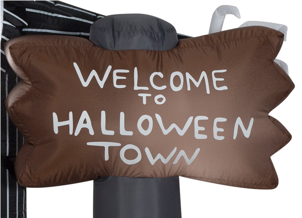 Industries Yard Inflatables Nightmare Before Christmas Halloween Town Scene, 6 ft