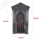 6.7 ft. Motion-Triggered Mausoleum Halloween Animatronic by Tekky, HHMAUSOLEUM-1FLSA