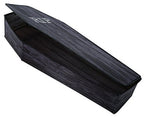 Wooden-Look Coffin with Lid Halloween Decoration - 60 in x 24 in x 10 in