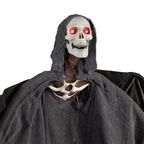 LED Lighted Animated Winged Grim Reaper Halloween Decoration - 50"