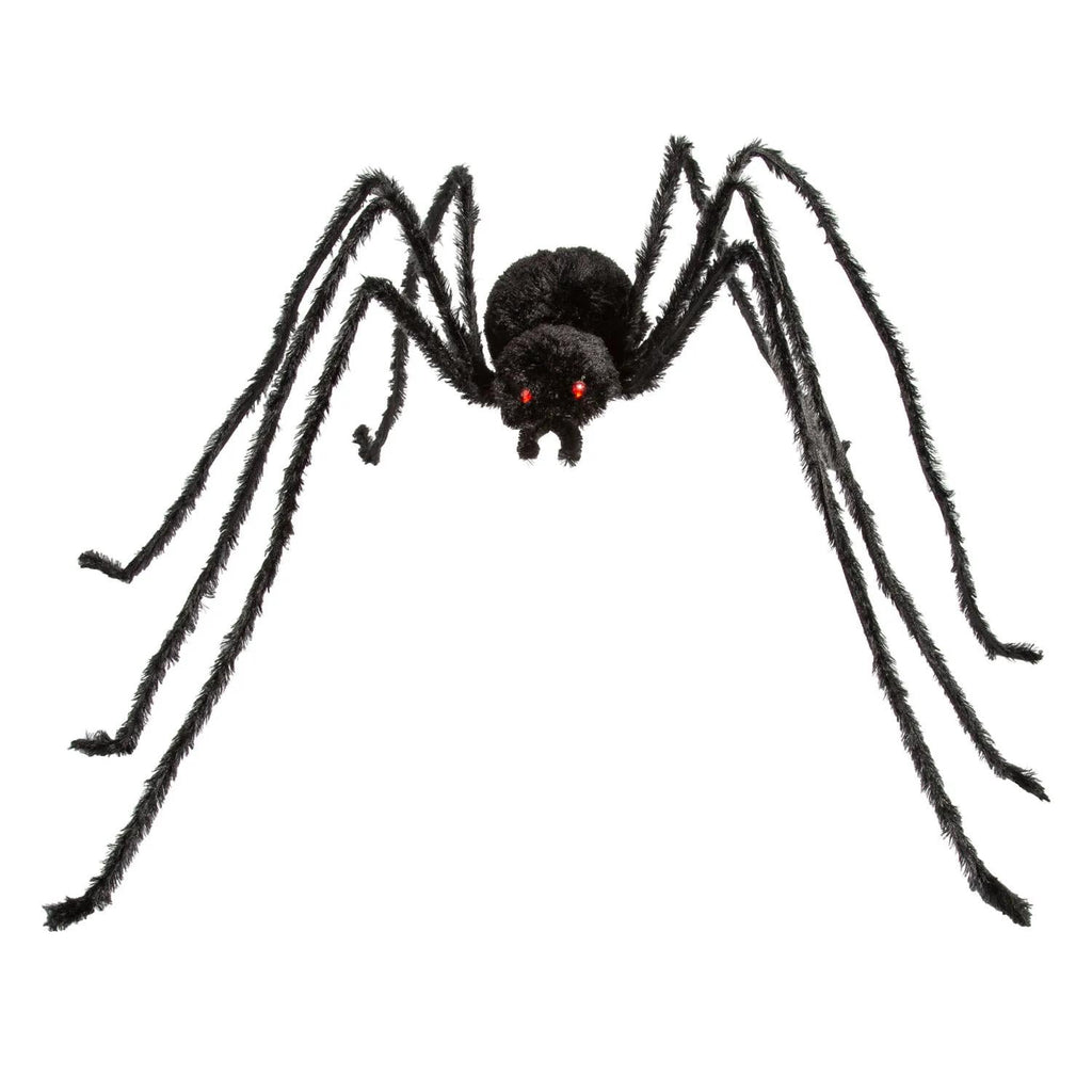 36 1/2" x 5 Ft. 1 3/4" Black Spider with Light-Up Eyes Halloween Decoration