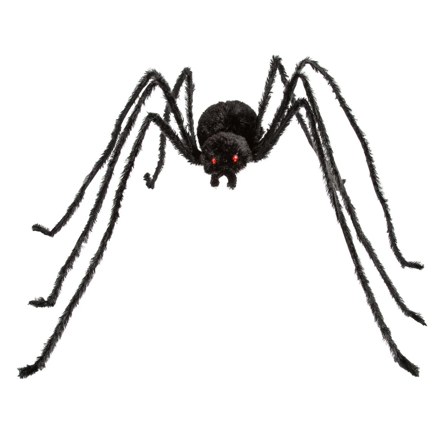 36 1/2" x 5 Ft. 1 3/4" Black Spider with Light-Up Eyes Halloween Decoration