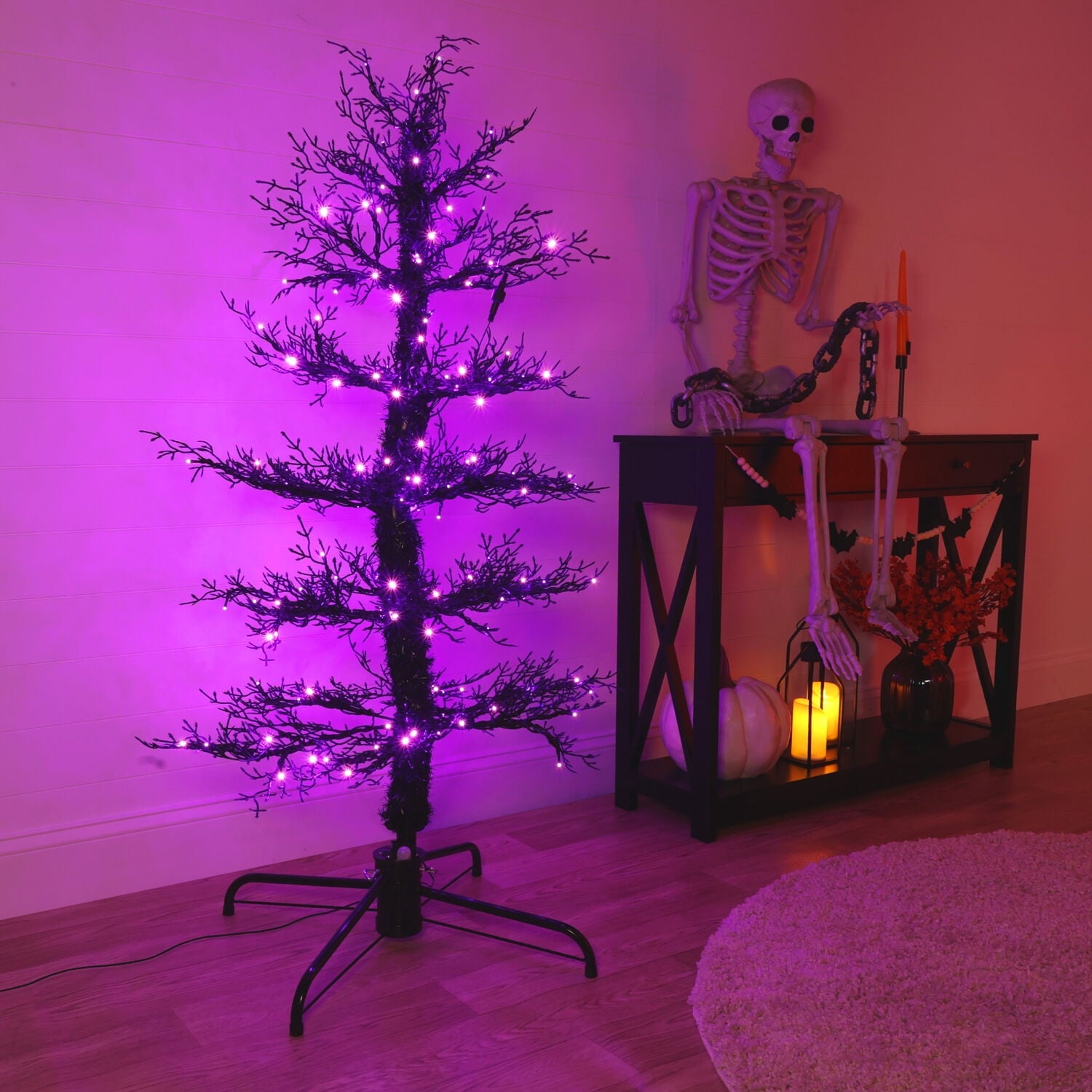 5 ft Dancing Halloween Tree Animatronic, Halloween Decor, HH050DANCETR-PUR