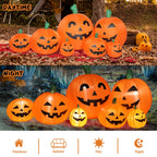 7 FT Halloween Inflatables Pumpkin, Halloween Decoration 7 Blow up Pumpkins w/ Build-in LEDs for Halloween Party