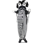 Lifesize 5.5 ft Animatronic Two-Headed Clown with Lights and Sound, Indoor/Outdoor Halloween Decoration, HHCLOWN-37FLSA