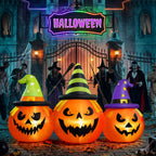 6FT Halloween Inflatable Pumpkins Decorations with LED Lights, Halloween Blow Ups Decoration for Home Party