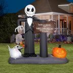 Industries Yard Inflatables Nightmare Before Christmas Halloween Town Scene, 6 ft