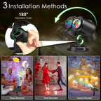 Outdoor HD projector light, remote control 16 switchable modes, Christmas Halloween celebrations, birthdays, weddings and parties, waterproof light show
