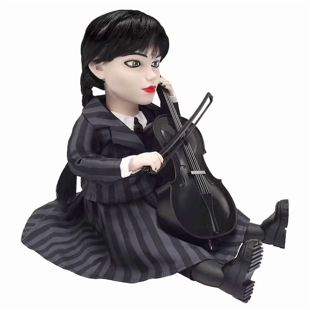 The Addams Family Wednesday Halloween Animated Doll Tabletop Decor 13 in