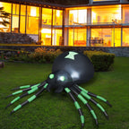Patiojoy Halloween Decoration 6FT Inflatable Blow-Up Spider With LED Lights Outdoor Yard