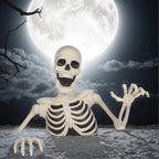 35" Halloween Giant Groundbreaker Skeleton, Halloween Decoration for Outdoor Lawn Yard and Porch
