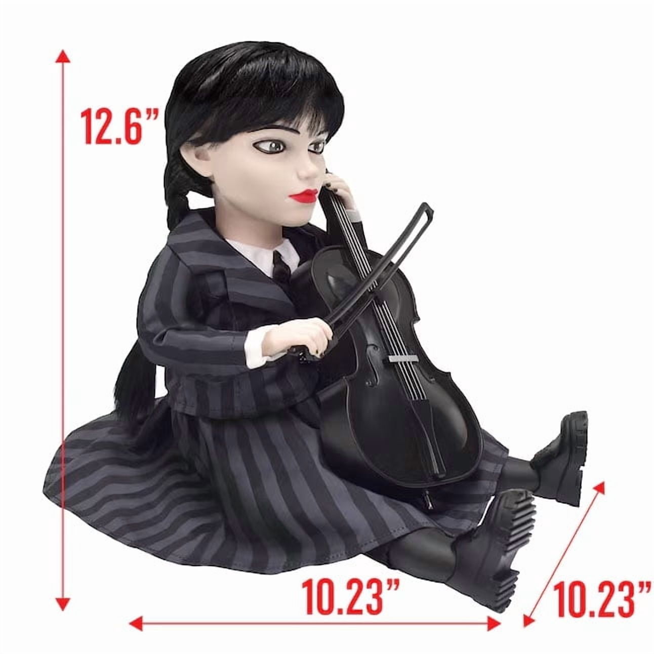 The Addams Family Wednesday Halloween Animated Doll Tabletop Decor 13 in