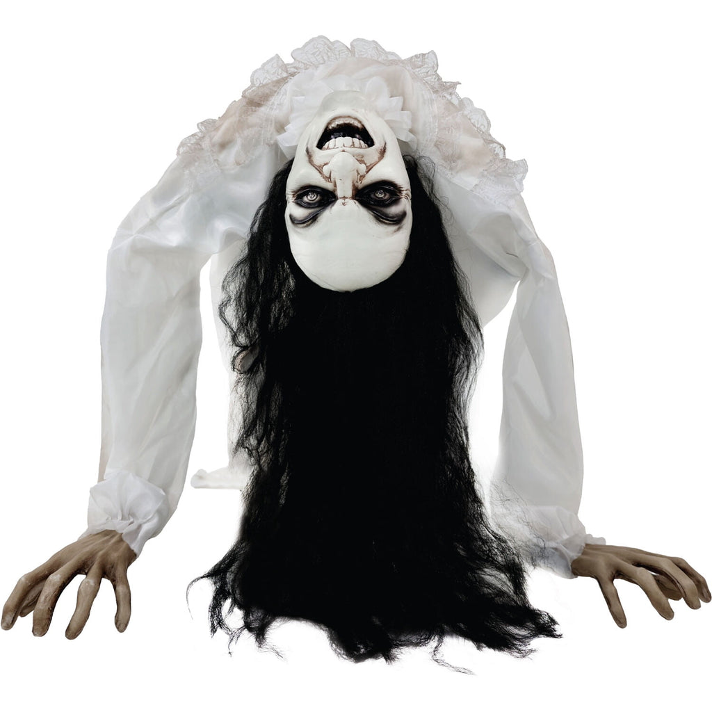 Lifesize 35" Animatronic Possessed Woman with Lights and Sound, Halloween Decoration,HHLADY-11FLSA