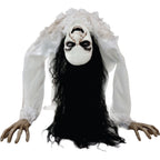 Lifesize 35" Animatronic Possessed Woman with Lights and Sound, Halloween Decoration,HHLADY-11FLSA
